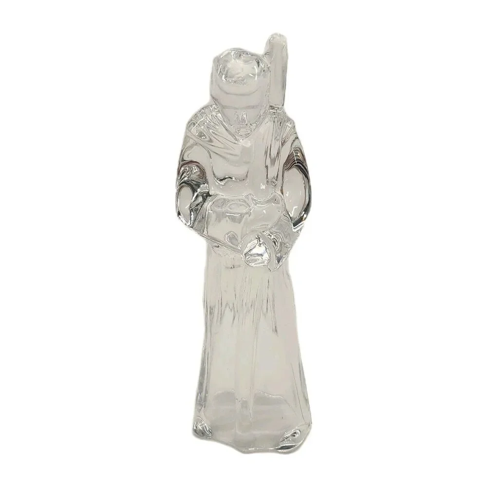 Cristal D'Arques 5 Piece Nativity Scene Set 24% Lead Crystal France Chirstmas